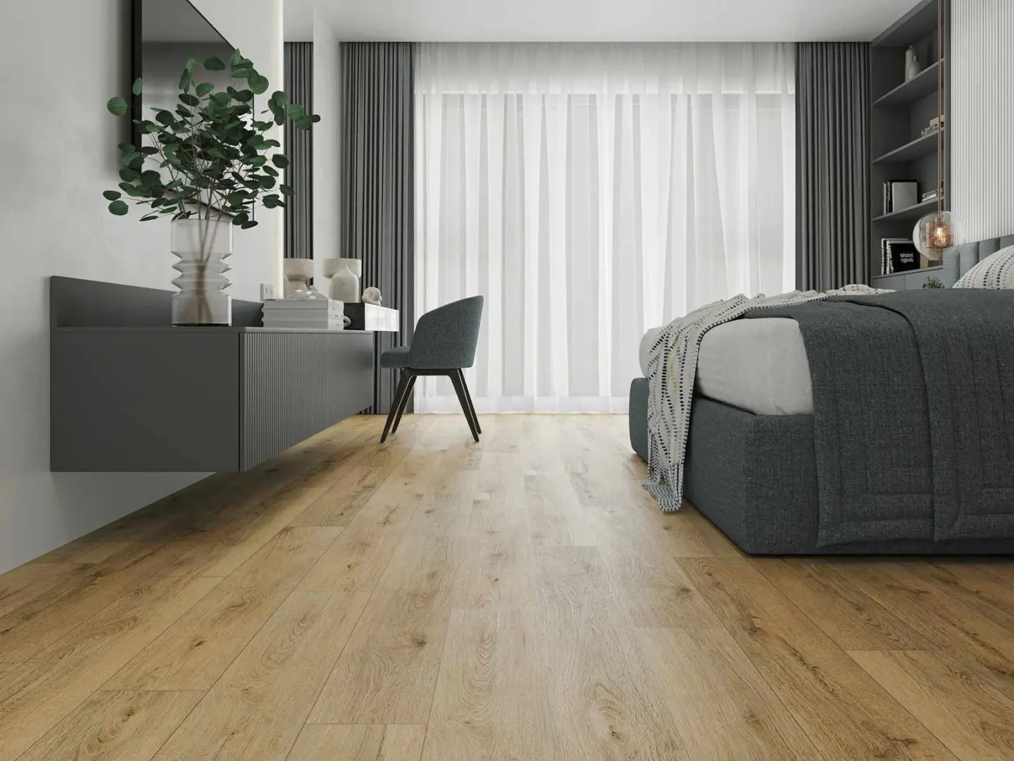 Кварцвиниловый SPC ламинат Alpine Floor Eclipse Super Matt Калькутта ECO 21-26 1220×183×4 фото в интерьере